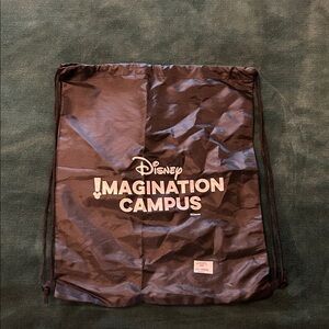 New Disney Black Imagination Campus Drawstring Backpack